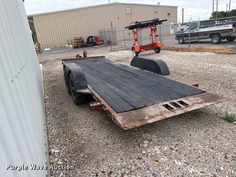 image for item DY3435 2001 Shop built tilt deck equipment trailer