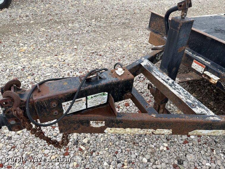image for item DY3435 2001 Shop built tilt deck equipment trailer