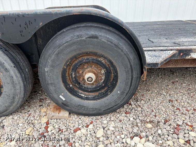 image for item DY3435 2001 Shop built tilt deck equipment trailer