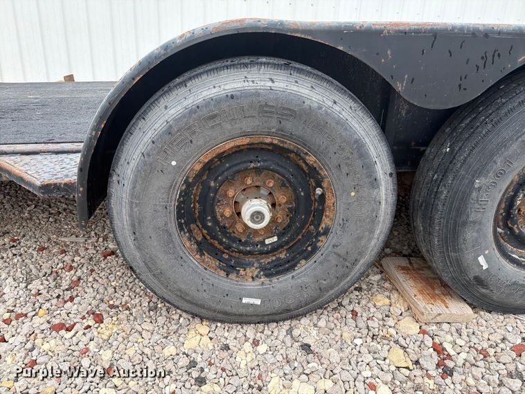 image for item DY3435 2001 Shop built tilt deck equipment trailer