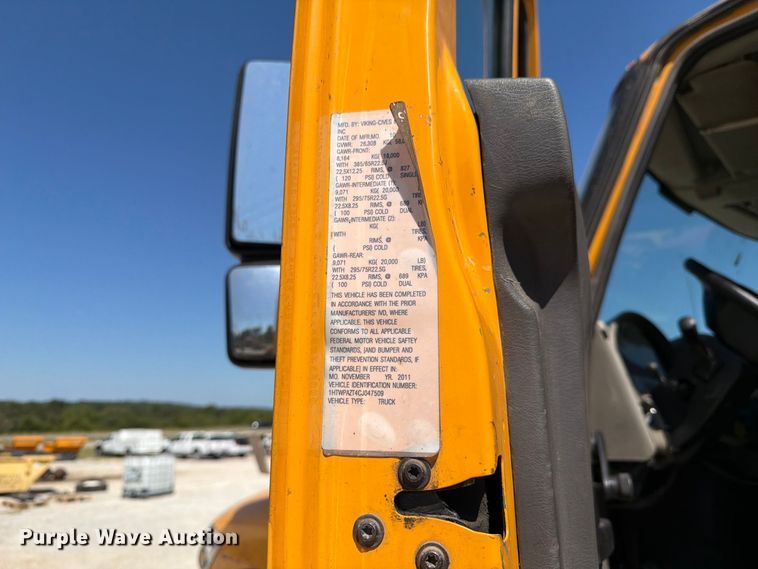 image for item DZ4748 2012 International 7500 dump truck