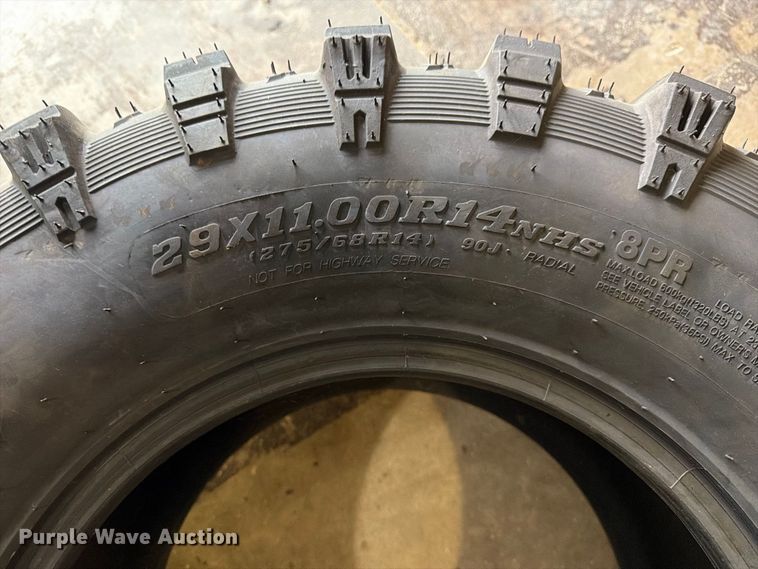 image for item DZ4775 (4) Pro Armor X-Terrain tires