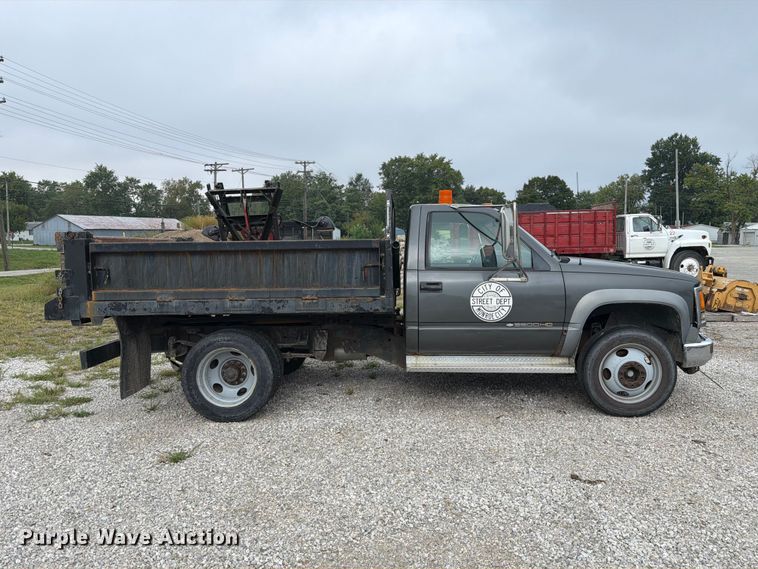 image for item DZ4879 1999 Chevrolet C3500 HD dump bed pickup truck