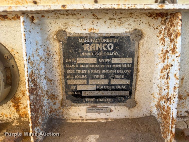 image for item EA0513 2009 Dragon Ranco bottom dump pup trailer  