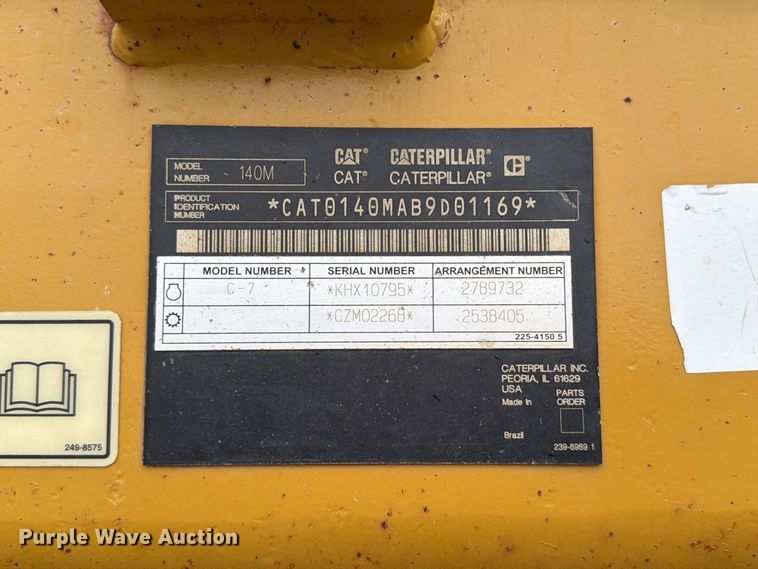 image for item EA0530 2008 Caterpillar 140M VHP Plus motor grader