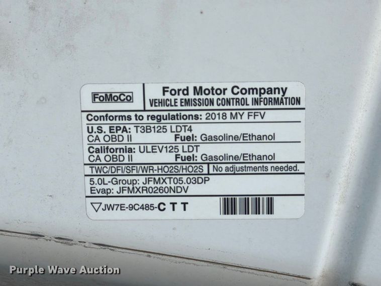 image for item EA7354 2018 Ford F150 Crew Cab pickup truck