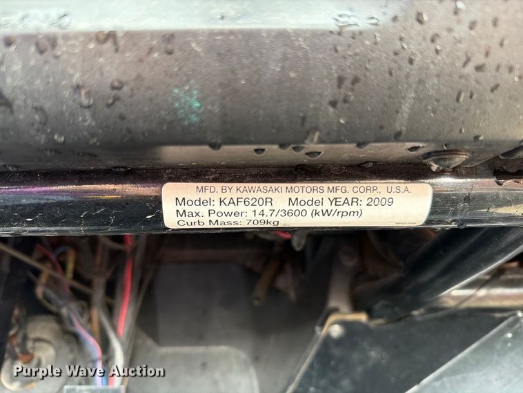 image for item EO8756 2009 Kawasaki Mule 4010 utility vehicle