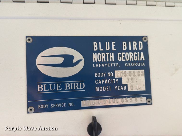 image for item EP7590 2004 Blue Bird school bus