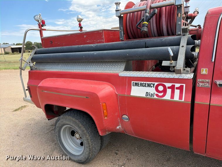 image for item EP7643 1977 Chevrolet Custom Deluxe 30 brush fire truck