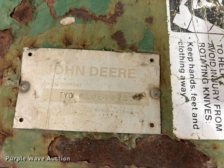 image for item ER3313 John Deere 660 rototiller