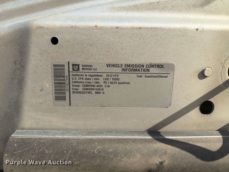 image for item ES8129 2012 Chevrolet Malibu 