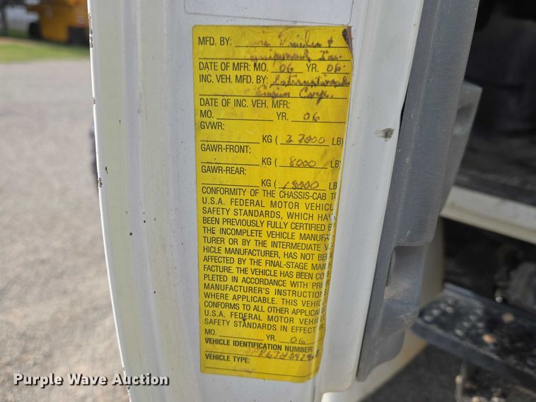 image for item ET5185 2007 International MA015 dump truck