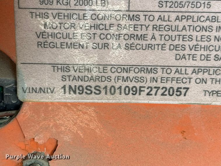 image for item EU0699 2009 NATIONAL SIGNAL, INC. board trailer