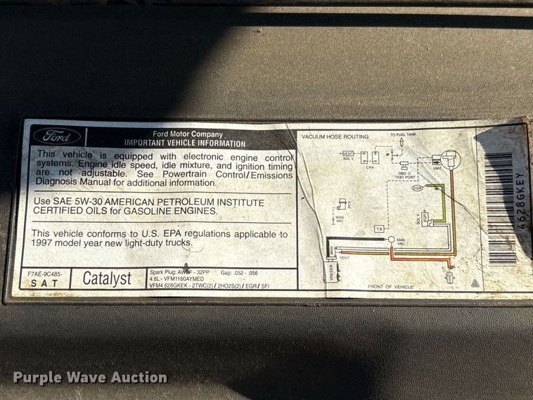 image for item EU0826 1997 Ford F150 pickup truck