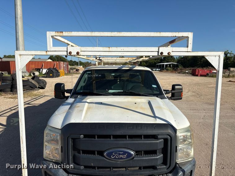 image for item EU0836 2014 Ford F250 Super Duty Crew Cab utility bed pickup truck