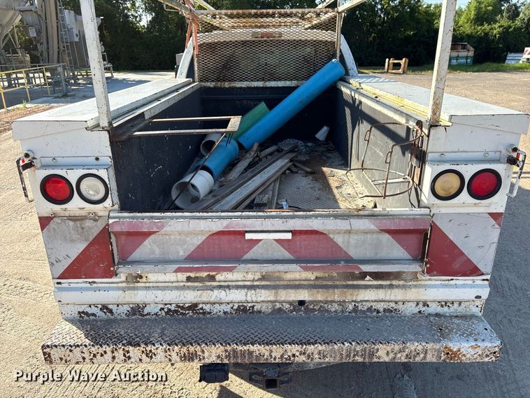image for item EU0836 2014 Ford F250 Super Duty Crew Cab utility bed pickup truck