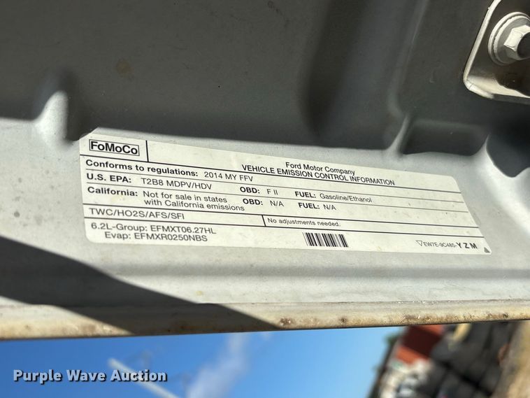 image for item EU0836 2014 Ford F250 Super Duty Crew Cab utility bed pickup truck
