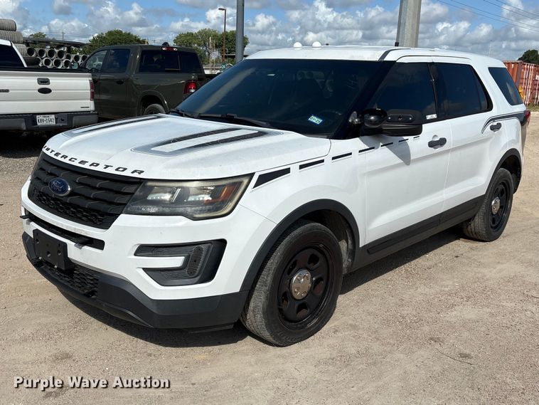 image for item EU0839 2016 Ford Explorer Police Interceptor SUV