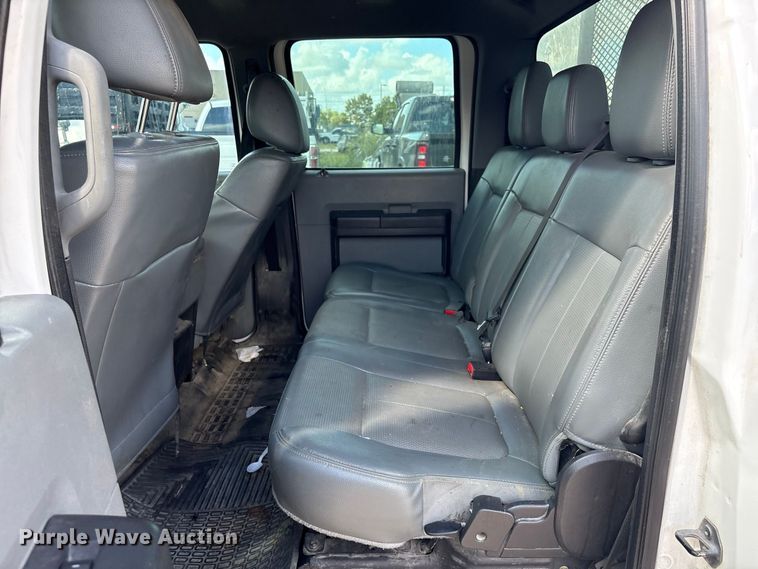 image for item EU0841 2014 Ford F250 Super Duty Crew Cab utility bed pickup truck