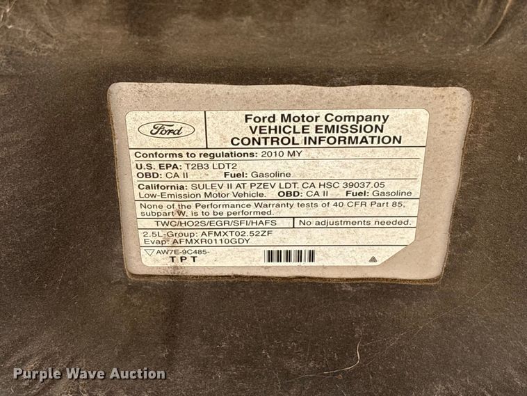 image for item EU0846 2010 Ford Escape SUV