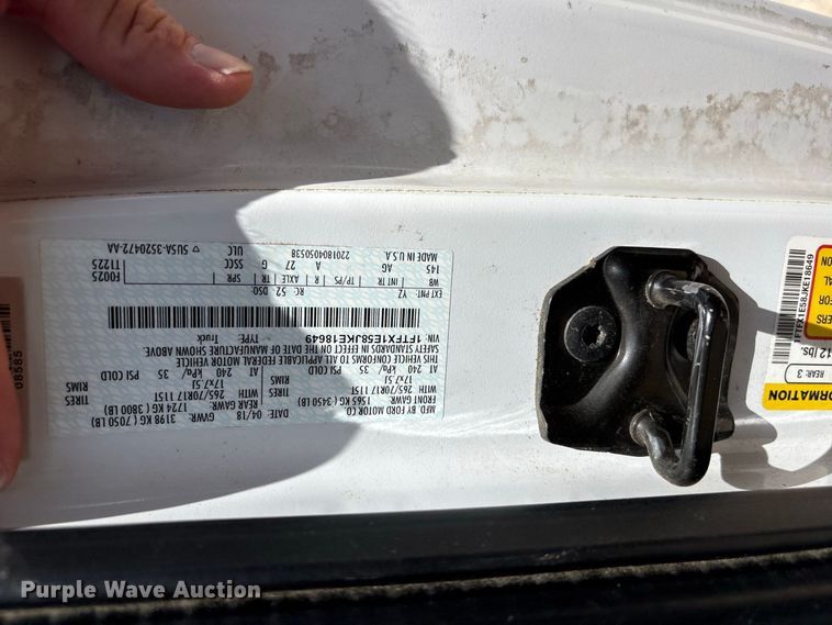 image for item EU0849 2018 Ford F150 Ext. Cab pickup truck