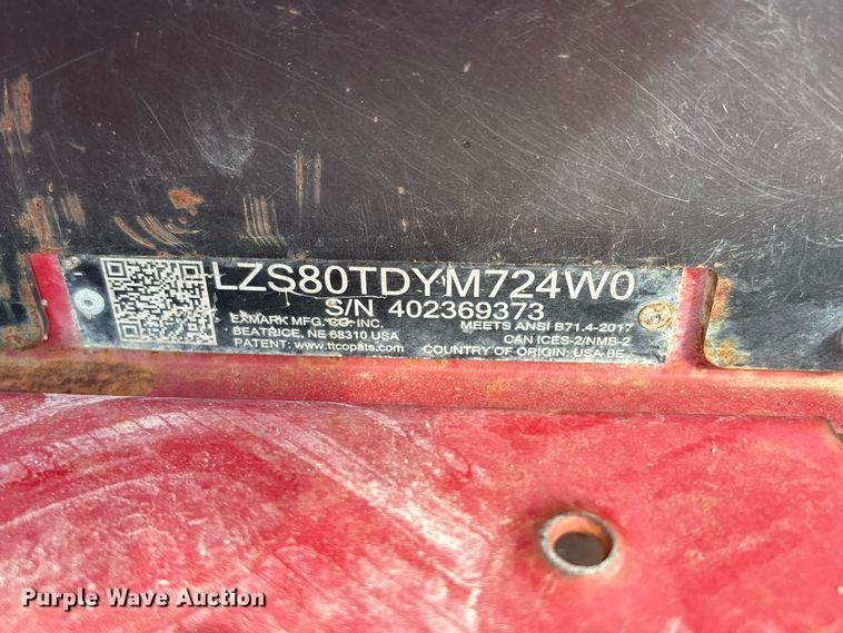 image for item EU0858 eXmark Lazer Z ZTR lawn mower