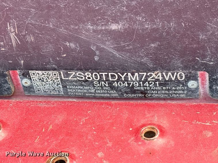 image for item EU0868 eXmark Laser Z ZTR lawn mower