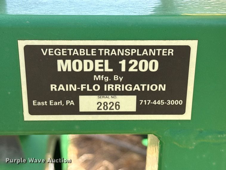 image for item EW4342 Rain-Flo 1200 vegetable transplanter