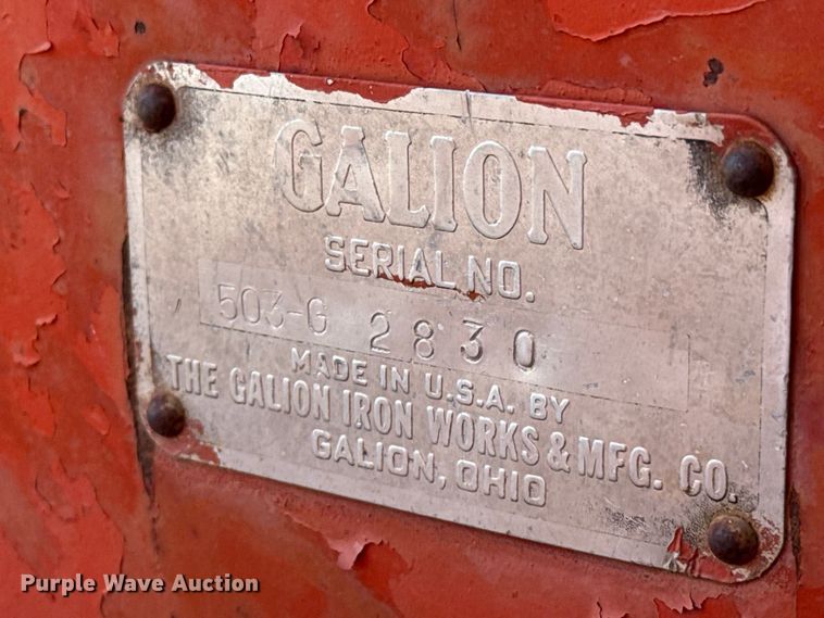 image for item EW4352 1958 Galion 503-G rigid frame motor grader