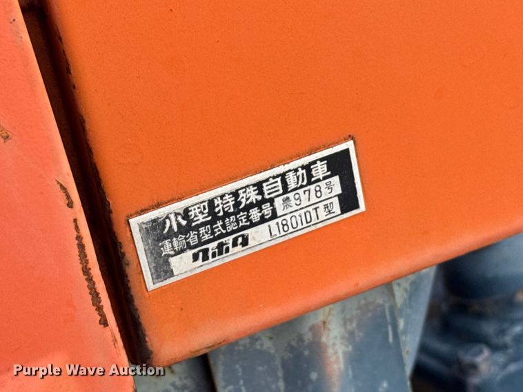 image for item EW4354 Kubota L1801DT tractor