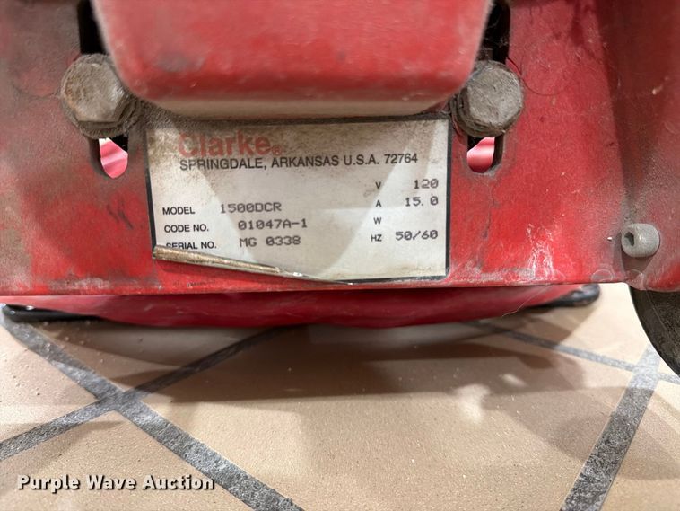 image for item EW5075 Clark Burnisher 1500 floor scrubber