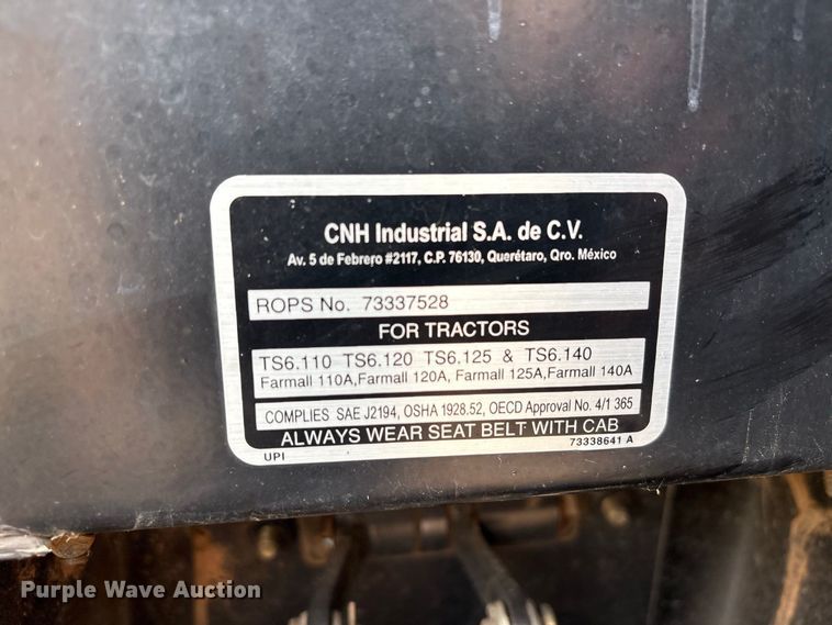 image for item EX0040 New Holland TS6.140 MFWD tractor