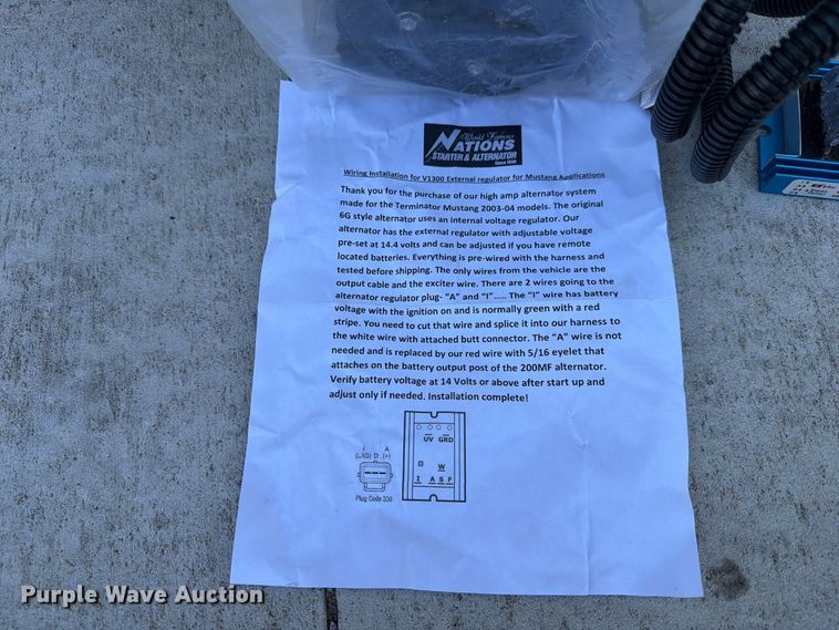 image for item EX4243 Nations starter and alternator 11235-270XP-V1300 high amp alternator
