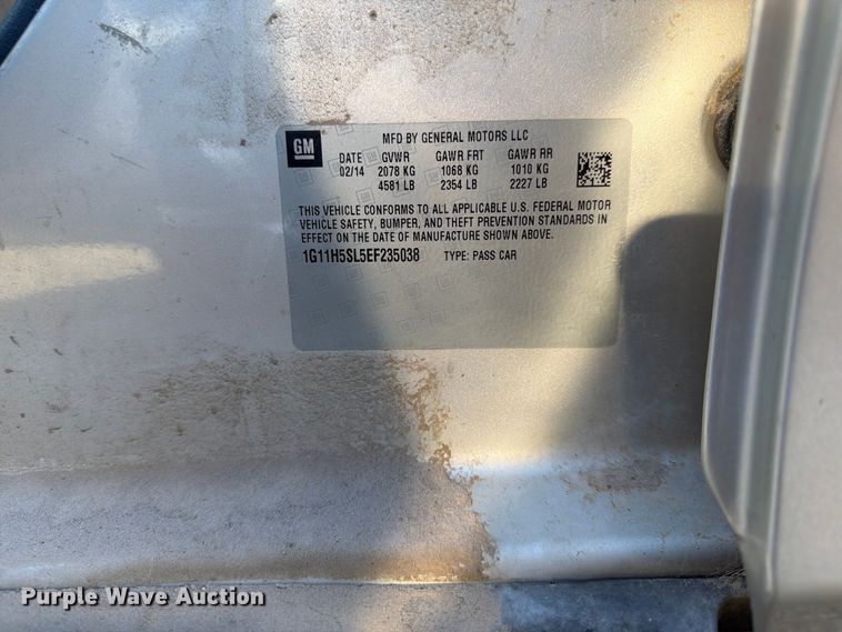 image for item FB8879 2014 Chevrolet Malibu 