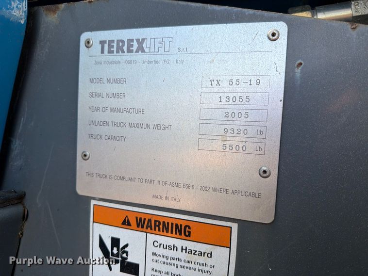 image for item FB8883 2005 Zona Industrial TX 55-19 telehandler