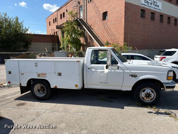 image for item FB8891 1996 Ford F350 utility bed pickup truck