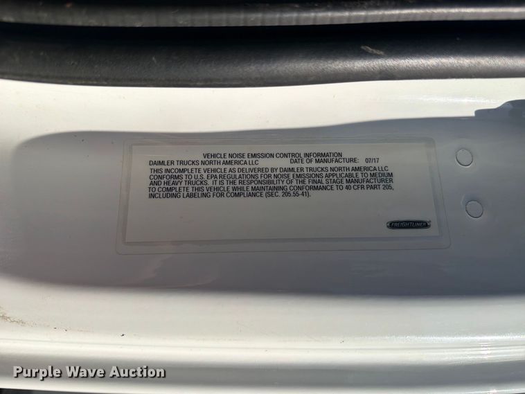 image for item FB8903 2018 Freightliner 114SD dump truck