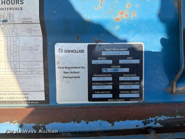 image for item FB8919 1995 Ford 3430 tractor