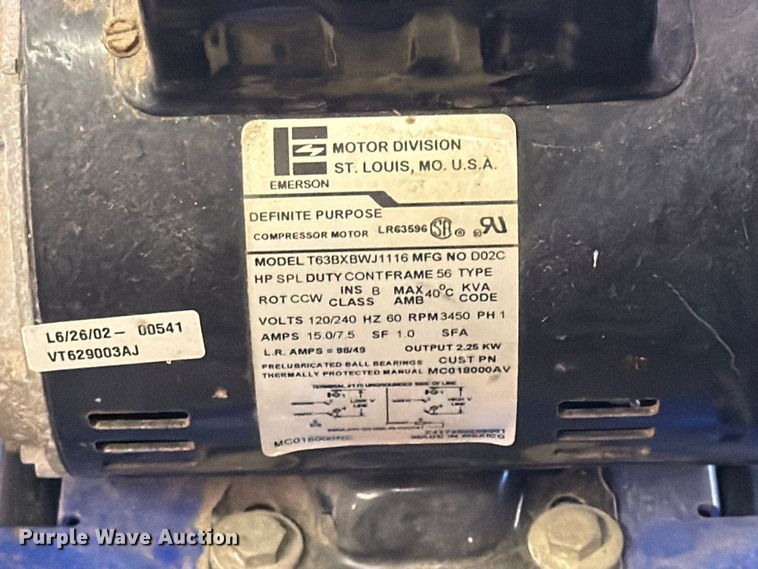 image for item FB8933 Campbell Hausfeld VT629003AJ air compressor