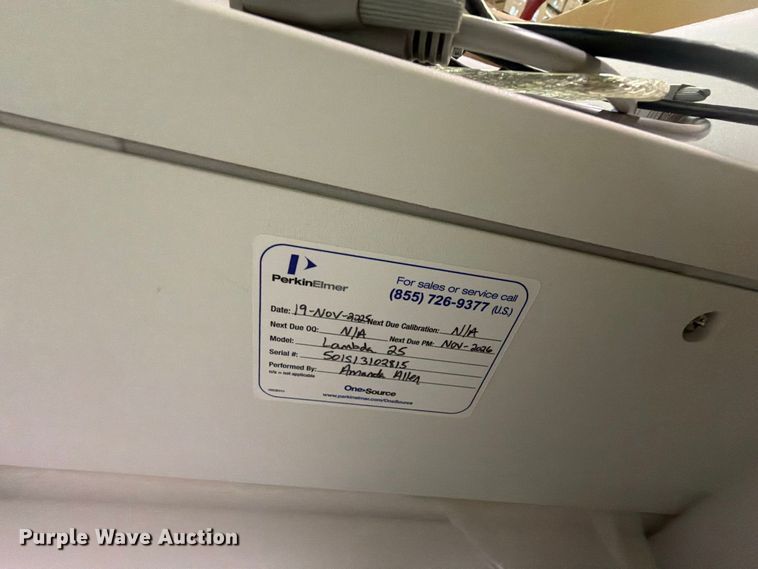 image for item FB8950 Perkins Elmer Lambda 25 UV/VIS spectrometer