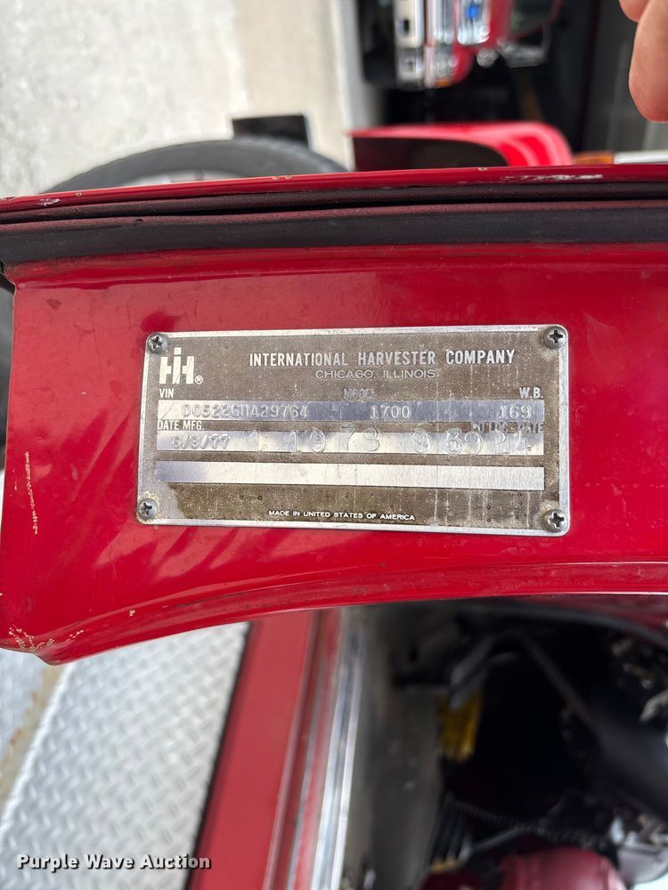 image for item FC1972 1977 International Harvester Loadstar 1700 pumper fire truck