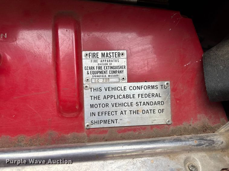 image for item FC1972 1977 International Harvester Loadstar 1700 pumper fire truck