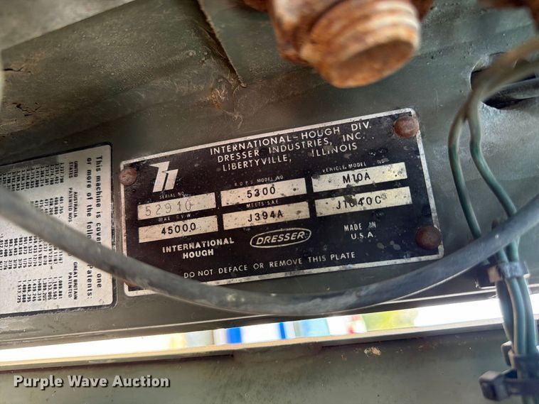 image for item FC3339 1984 Dresser Industries M10A wheel loader