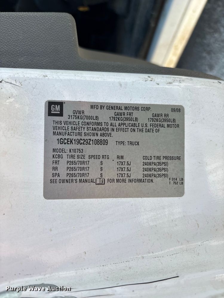 image for item FG0644 2009 Chevrolet Silverado 1500 Ext. Cab pickup truck