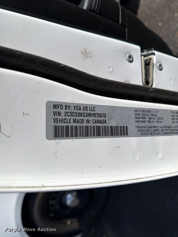 image for item FH6380 2021 Dodge Charger Police 