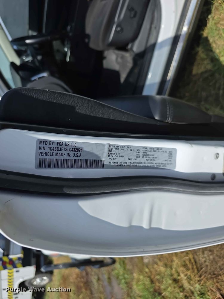 image for item FH6386 2020 Dodge Durango SSV SUV