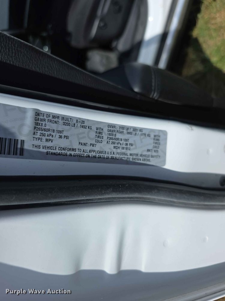 image for item FH6386 2020 Dodge Durango SSV SUV