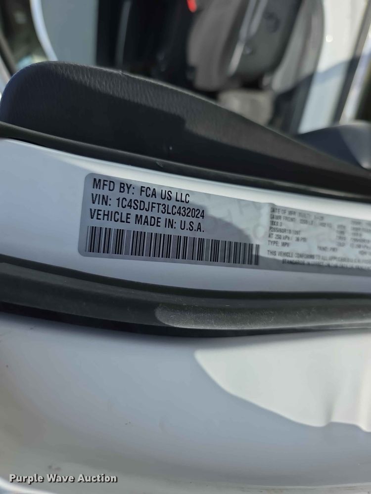 image for item FH6386 2020 Dodge Durango SSV SUV