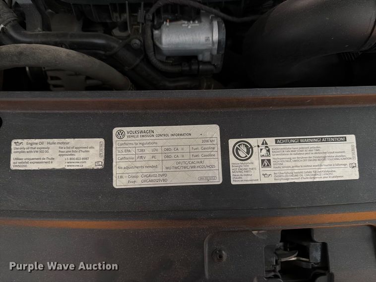 image for item FH6445 2016 Volkswagen  Passat TSI 