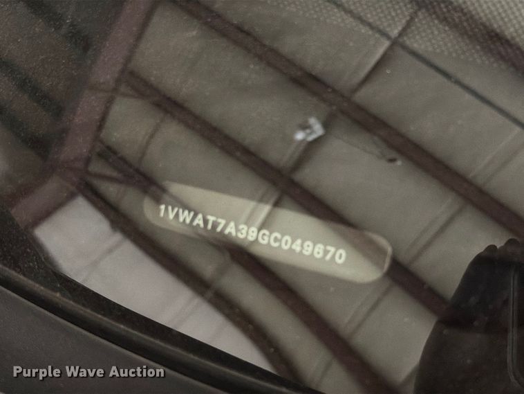 image for item FH6445 2016 Volkswagen  Passat TSI 